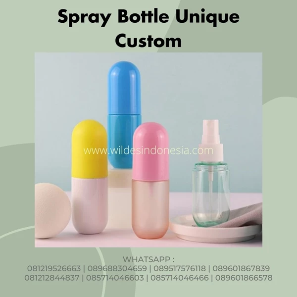 COSMETIC PACKAGING BOTTLE SPRAY REQUEST COLOR 40ML 60ML 100ML