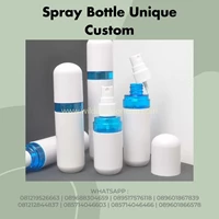 Kemasan Kosmetik Mist Spray Body Lonjong Warna Putih Dan Biru 100ml