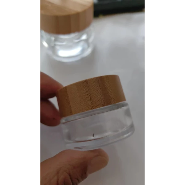 botol kosmetik jar k wood cosmetik 15ml dan 50ml
