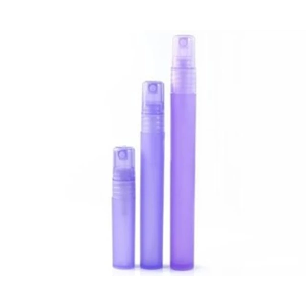 high purple plastic perfume bottles