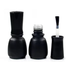 Cone matte black glass nail polish bottle WSI302 1