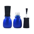 Cone matte blue glass nail polish bottle WSI303 1
