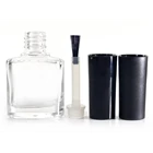 Clear glass nail polish bottle WSI304 1