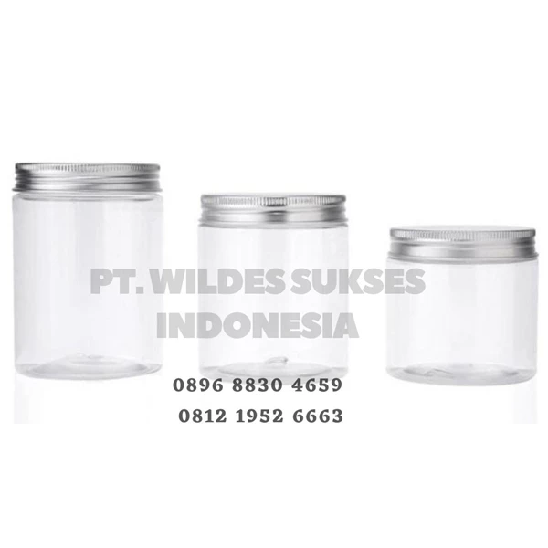 PET jar with Aluminium Lid