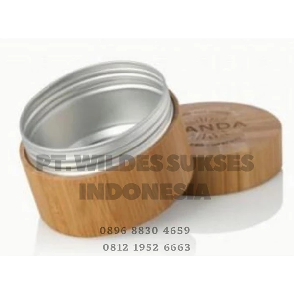 Bamboo cosmetic container (inner aluminum part)