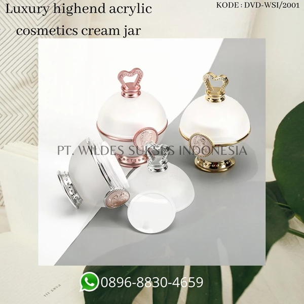  unique luxury highend acrylic cosmetics cream jar for packing skin care Collagen moisturizer 30g 