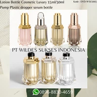 Lotion Bottle Cosmetic Luxury 15ml 30ml Pump Plastic dropper serum bottle 