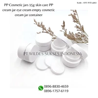 CREAM JAR 15g -WHITE PP CREAM COSMETICS CONTAINER 