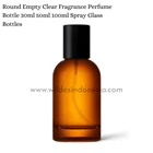Round Empty Clear Fragrance Perfume Bottle 30ml 50ml 100ml Spray Glass Bottles 3