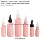 PHARMACEUTICAL BOTTLES EMPTY VIAL MEDICINE PLASTIC BOTTLE WITH HORN HEAD POINTED MOUTH CAP 60ML 1