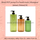 BOTOL PET PUMP HAND WASH /SHAMPOO CUSTOM SIZE OR COLOR 500ML 700ML 1000ML 1