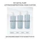 COSMETIC BOTTLE PUMP PET/PLASTIC BLUE 50ML/ 100ML/ 200 ML/ CUSTOM 1