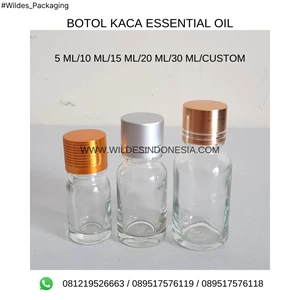 ESSENTIAL OIL GLASS CUSTOM BOTOL KOSMETIK 10  ML/15 ML/20 ML/30 ML