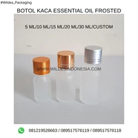 BOTOL ESSENTIAL OIL GLASS FROSTED 10 ML/15 ML/20 ML/CUSTOM