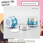 Kemasan Kosmetik / Jar Akrilik Warna Ukuran 30ML 50ML 1