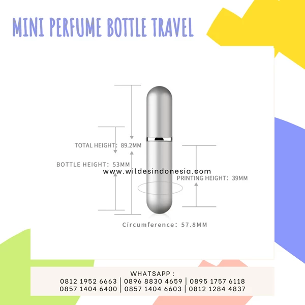 Botol Parfum Model Traveler Model Custom Dan Polosan 5ML 10ML 