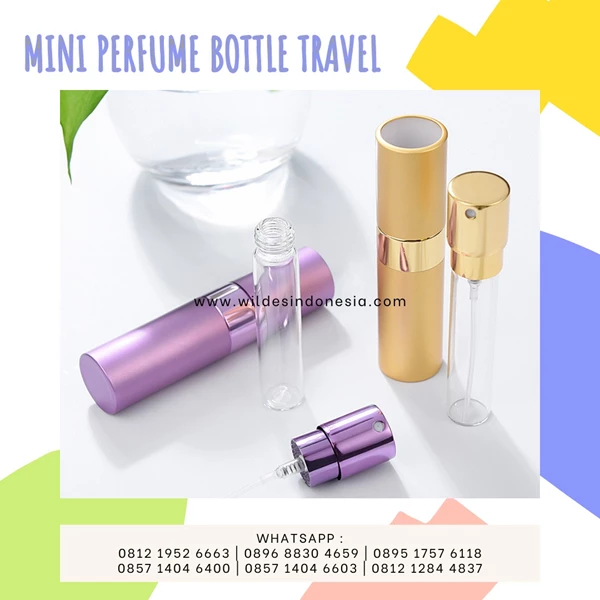 kemasan kosmetik Botol Parfum Spray Mini Travler 5ML 10ML