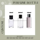 PERFUM COSMETICS BOTTLE PACKAGING WITH DOFF OR GLOSSY BLACK LIDS 50ML 100ML 120ML 1