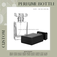 Botol Parfum Kaca Model Kotak Full Warna 30ML 50ML 100ML