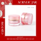ACRYLIC JAR COSMETIC PACKAGING WITH SILVER AND GOLD LIST 10ML 15ML 20ML 1