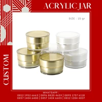 JAR/ POT ACRYLIC LUXURY COSMETIC PACKING WITH CUSTOM OR PLAIN 10ML 15ML 30ML