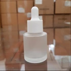 COSMETIC PACKAGING OF FROSTED SERUM PIPETS WITH 20ML PLAIN LID 1