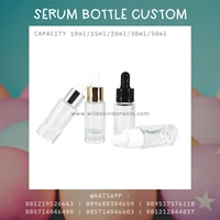 GLASS BOTTLE SERUM COSMETIC PACKING WITH FLAT NECK 10 15 20 30 50