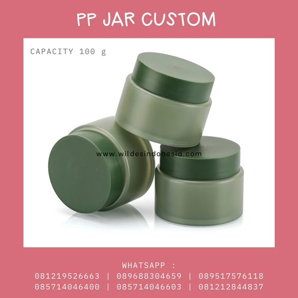 kemasan kosmetik Pot/Jar bahan pp untuk cream full doff atau glossy 10ML 30ML 50ML