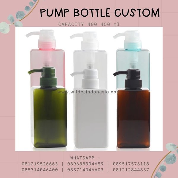 PET PUMP COSMETIC PACKING BOTTLES WITH CUSTOM AND CAN CHOOSE COLOR