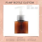 PET BOTTLES WITH FULL AMBER COLOR AND BLACK OR WHITE PUMP 200ML & 300ML 1