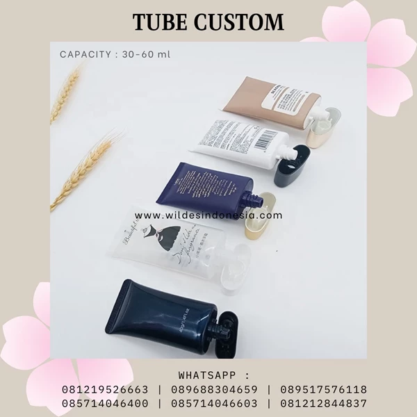 TUBE PACKAGING CAN REQUEST COLORS AND MATERIALS SUITABLE FOR LOTION 20ML 30ML 50ML
