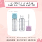 LIPGLOSS BODY CLEAR MATTE WITH BLUE AND PINK CAP 2ML 3ML 4ML 1