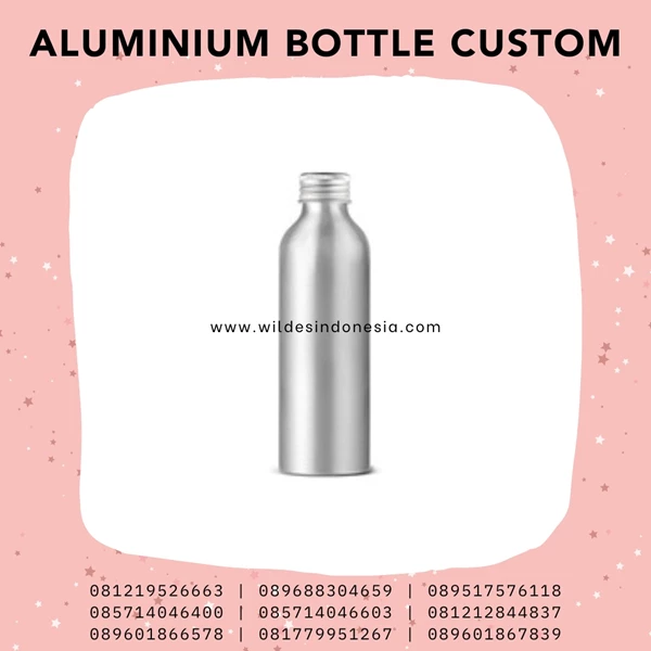 ALUMINUM BOTTLE GLOSSY METALIC CAN REQUEST COLOR 60ML 100ML