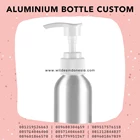 SILVER ALUMINUM PACKAGING BOTTLES WITH 100ML WHITE PUMP 1
