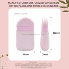 TUBE SUNBLOCK WITH UNIQUE BODY IN LIGHT PINK 15ML & 30ML 1