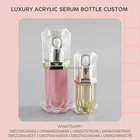 LUXURY PINK AND GOLD PEARL LUXURY ACRYLIC PIPET BOTTLE 10ML & 20ML  1