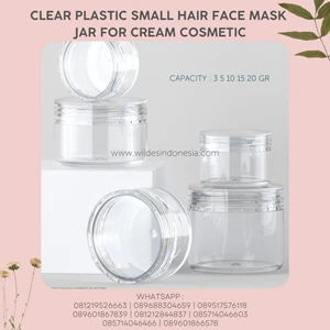 COSMETIC JAR FOR CREAM COLOR CLEAR 5ML 10ML 15ML