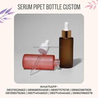 AMBER AND PINK MATTE 30ML 50ML GLASS BOTTLE PACKAGES