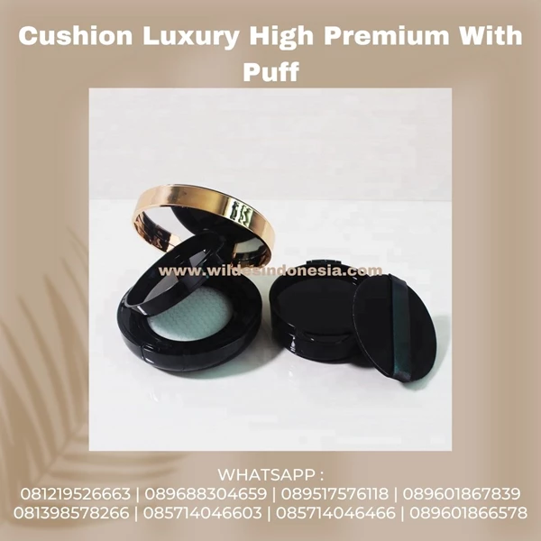PACKAGING PACKAGE OF FULL BLACK AND GOLD COLOR POWDER 15GR