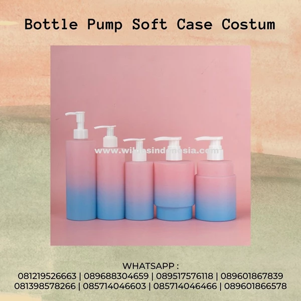 ELEGANT PUMP BOTTLE CAN REQUEST 100ML 200ML SIZE AND COLOR